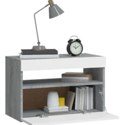 Yöpöytä LED-valoilla, 60x35x40cm, eri pakkauskokoja ja värejä