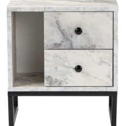 Yöpöytä Linento Furniture Glimmer metallijalat