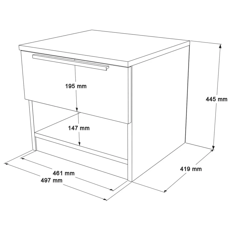 Yöpöytä Linento Furniture Ll3, pähkinäpuu