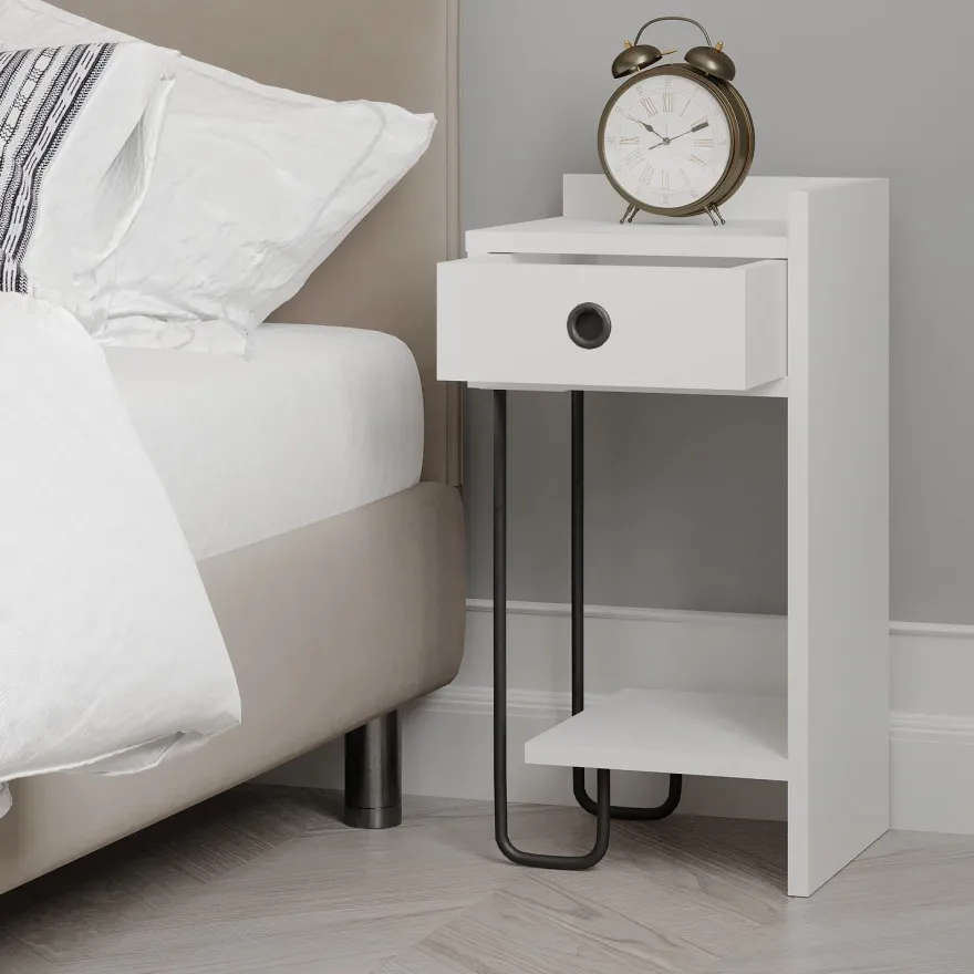 Yöpöytä Linento Furniture Sirius, oikea, eri värejä