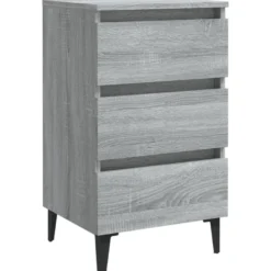 Yöpöytä metallijaloilla, 40x35x69cm, eri pakkauskokoja ja värejä